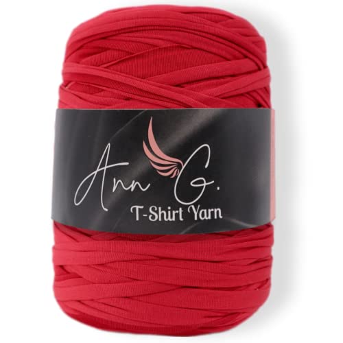 Ann G Hochwertiges T-Shirt-Garn, superweiches Polyester, 90+ m, langlebig, fusselfrei, einheitliche Farbe, elastisch (Burgundy) von Generic