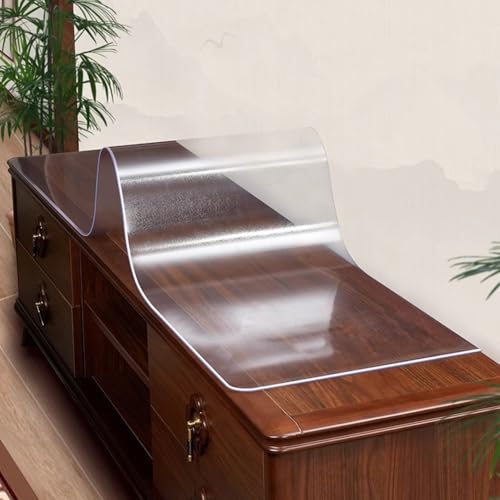 Anti-Rutsch Tischmatte 1.5mm Dicke - PVC-Schutzfolie mit Kristallklarer Optik, Für Laptops, Basteltische und Werkbänke, Leicht zu Schneiden(40X120CM) von Generic