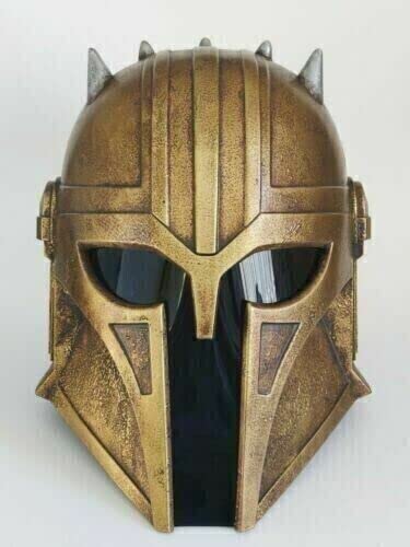 Antiker Mandalorianischer Helm Deutscher Gothic Krieger Helm Bobafett Starwars Helm Mittelalter Stahl Rüstung Mandalorianische Helme LARP Kampf Rollenspiel Kostüm von Generic