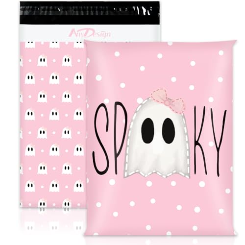 AnyDesign Halloween-Versandtaschen aus Polymaterial, selbstverschließend, für kleine Unternehmen, Boutique, Kleidung, 25,4 x 33 cm, 100 Stück AnyDesign Halloween-Versandtaschen aus Polymaterial, selbstverschließend, für kleine Unternehmen, Boutique, Kleidung, 25,4 x 33 cm, 100 Stück von Generic