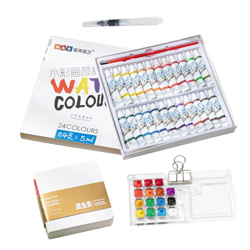 Aquarell-Set Für Taschenkünstler - Reise-Künstler-Kit, Outdoor-Skizzenpalette | Travel-watercolor Portable WaterColor Set Für Männer, Einfache Tabellen Hin, Perfekt P Aquarell-Set Für Taschenkünstler - Reise-Künstler-Kit, Outdoor-Skizzenpalette | Travel-watercolor Portable WaterColor Set Für Männer, Einfache Tabellen Hin, Perfekt P von Generic