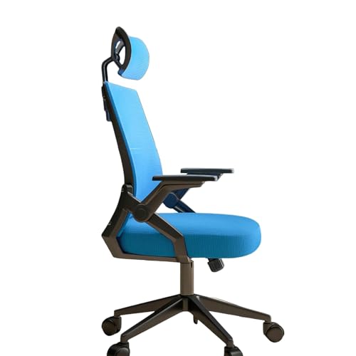 Arbeitsstuhl, Chefsessel mit hoher Rückenlehne, höhenverstellbar, Schreibtischstuhl aus Netzstoff mit Kopfstütze und umkehrbaren Armlehnen, Bürostuhl für das Homeoffice, hervorragende Erfahrung (Schw Arbeitsstuhl, Chefsessel mit hoher Rückenlehne, höhenverstellbar, Schreibtischstuhl aus Netzstoff mit Kopfstütze und umkehrbaren Armlehnen, Bürostuhl für das Homeoffice, hervorragende Erfahrung (Schw von Generic