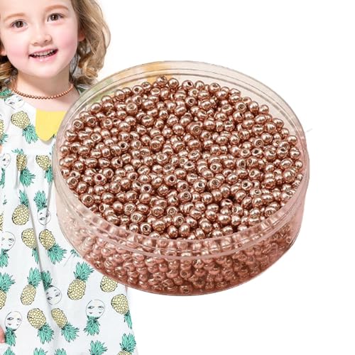 Armband Spacer Perlen, Spacer Perlen zur Schmuckherstellung | Kleine glatte runde Spacer Perlen Perlen für Handwerk,Durabl;e Armbandherstellungsset Lose Perlen für DIY Basteln Armband Spacer Perlen, Spacer Perlen zur Schmuckherstellung | Kleine glatte runde Spacer Perlen Perlen für Handwerk,Durabl;e Armbandherstellungsset Lose Perlen für DIY Basteln von Generic