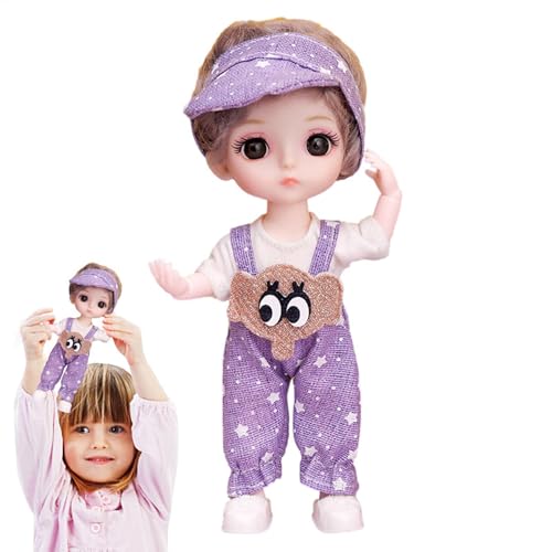 Artikulierte Puppe - BJD Fashion, Collection Figurine | Schönes Mädchenspielzeug mit 13 Gelenken, 6,3 Zoll mit stilvoller Perücke, elegante Kleidung, Schuhe und feines Make -up für Kreationen, niemand Artikulierte Puppe - BJD Fashion, Collection Figurine | Schönes Mädchenspielzeug mit 13 Gelenken, 6,3 Zoll mit stilvoller Perücke, elegante Kleidung, Schuhe und feines Make -up für Kreationen, niemand von Generic