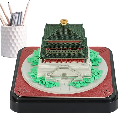 Artsy Pads Stereo-Kalender, handgefertigter Notizblock, Ornamente für den Schreibtisch, Glockenturm, Skulpturenkalender, 190 Blatt Skulptur-Kunst-Notizblock für die Dekoration von Artsy Pads Stereo-Kalender, handgefertigter Notizblock, Ornamente für den Schreibtisch, Glockenturm, Skulpturenkalender, 190 Blatt Skulptur-Kunst-Notizblock für die Dekoration von von Generic