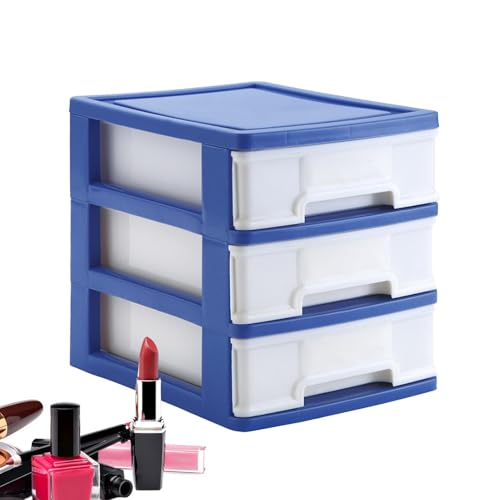 Aufbewahrungsbox für Kosmetik für den Schreibtisch, Organizer für Schreibtischschubladen | stapelbare Make-up-Tasche, Schreibwarenbox mit Schubladen für Radiergummis, Büroklammern, Ladegeräte von Generic