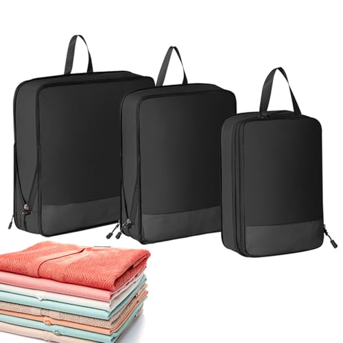 Aufbewahrungswürfel – Koffer, Gepäck-Organizer, wasserdicht | Leichte Reisetaschen aus Netzstoff, Aufbewahrungsbeutel für Kleidung, Schuhe, Kosmetik, Toilettenartikel von Generic