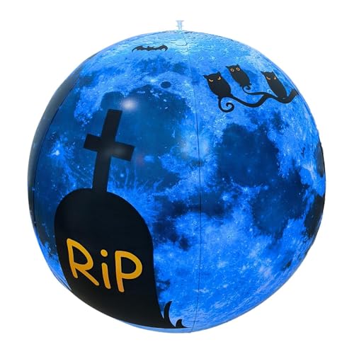 Aufblasbarer Luftballon, aufblasbarer Strandballon | Halloween-Dekorationen aus aufblasbarem Strandballon, großer aufblasbarer Ball, Gartendekorationen im Freien für Weihnachten und Halloween Aufblasbarer Luftballon, aufblasbarer Strandballon | Halloween-Dekorationen aus aufblasbarem Strandballon, großer aufblasbarer Ball, Gartendekorationen im Freien für Weihnachten und Halloween von Generic