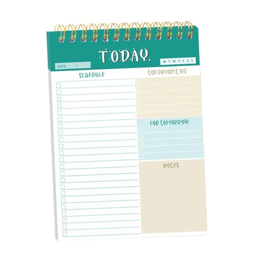 Aufgabenlistenplaner, Aufgabenliste Notizblock - A5 Format Tagesplaner Tagebuch zur Verfolgung von Zielen - Aufgabenkontrollliste Organisator Kalender Arbeitsunterlage Akademischer Planer Notebook Aufgabenlistenplaner, Aufgabenliste Notizblock - A5 Format Tagesplaner Tagebuch zur Verfolgung von Zielen - Aufgabenkontrollliste Organisator Kalender Arbeitsunterlage Akademischer Planer Notebook von Generic