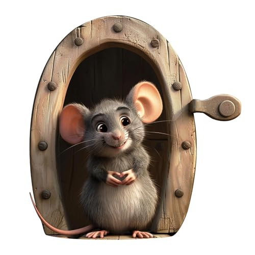 Aufkleber – Aufkleber mit Cartoon-Tieren | Aufkleber mit Mäusen im Cartoon-Loch, Abziehaufkleber und Aufkleber, selbstklebende Tieraufkleber Aufkleber – Aufkleber mit Cartoon-Tieren | Aufkleber mit Mäusen im Cartoon-Loch, Abziehaufkleber und Aufkleber, selbstklebende Tieraufkleber von Generic