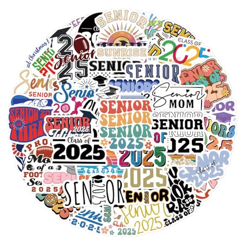Aufkleber für Absolventen 2025 - dekorative Aufkleber Waterproof 55x Designs, Senior Planner Adesions, Fridge Adesions für die Planung von Scrapbooks Jeder Aufkleber sowohl wasserdicht und sicher für Aufkleber für Absolventen 2025 - dekorative Aufkleber Waterproof 55x Designs, Senior Planner Adesions, Fridge Adesions für die Planung von Scrapbooks Jeder Aufkleber sowohl wasserdicht und sicher für von Generic
