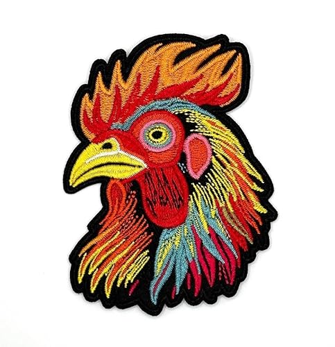 Aufnäher zum Aufbügeln, 8,9 cm, Huhn-Aufnäher, zum Aufbügeln, Vogel-Aufnäher, zum Aufbügeln oder Aufnähen auf Applikationen für Kinder/Kinder, Bauernhoftiere, bestickte Aufnäher für Kleidung Aufnäher zum Aufbügeln, 8,9 cm, Huhn-Aufnäher, zum Aufbügeln, Vogel-Aufnäher, zum Aufbügeln oder Aufnähen auf Applikationen für Kinder/Kinder, Bauernhoftiere, bestickte Aufnäher für Kleidung von Generic