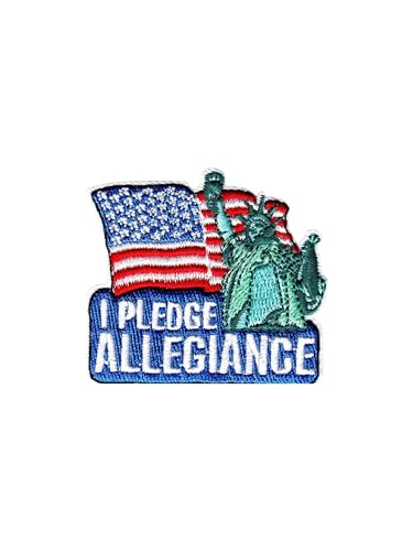 Aufnäher zum Aufbügeln, Motiv: Amerikanische Flagge I Pledge Allegiance, patriotisches gesticktes Design Aufnäher zum Aufbügeln, Motiv: Amerikanische Flagge I Pledge Allegiance, patriotisches gesticktes Design von Generic