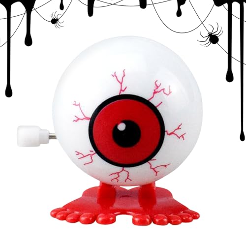 Aufziehbarer Augapfel – Springendes Augapfel-Spielzeug, lustige Halloween-Tischdekoration, Hüpfendes Augapfel-Spielzeug | Hüpfendes Augapfel-Gag-Spielzeug für Kinder und Erwachsene, gruseliges Geschen von Generic