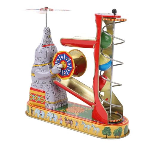Aufziehspielzeug Elefant, Nostalgisches Vintage-Uhrwerkspielzeug aus Eisen für Kinder, Robuste Dekorative Tischdekoration für Erwachsene Aufziehspielzeug Elefant, Nostalgisches Vintage-Uhrwerkspielzeug aus Eisen für Kinder, Robuste Dekorative Tischdekoration für Erwachsene von Generic