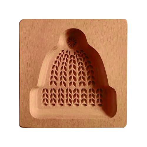 Ausstechformen für Kekse, dekorativer Impressor aus Holz | Prägewerkzeug für Anfänger, Hobbyisten, Familienanlässe, Schulprojekte, Geburtstagsfeiern, Hochzeiten von Generic