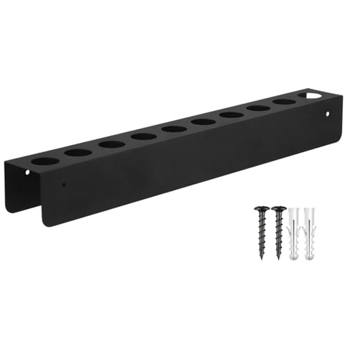 Auto-Rack-Halter – Detailing-Bürstenhalter, Wandhalterung, Detail-Bürstenhalter-Rack für 10 Pinsel | Wandmontierter Pinselhalter aus Metall für die Detaillierung, Bürstenständer für die Garage, Werkst von Generic