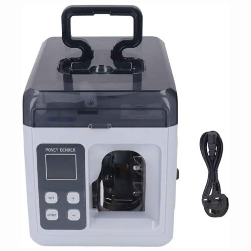 Automatische Schnellbindemaschine for Bargeld,Desktop-Bündelmaschine for Banknoten mit LCD-Bildschirm,Geldumreifungsmaschine,40 Mal/Min.,for Finanzen,Kassierer,Banken,Einzelhandel Bargeldzentren von Generic