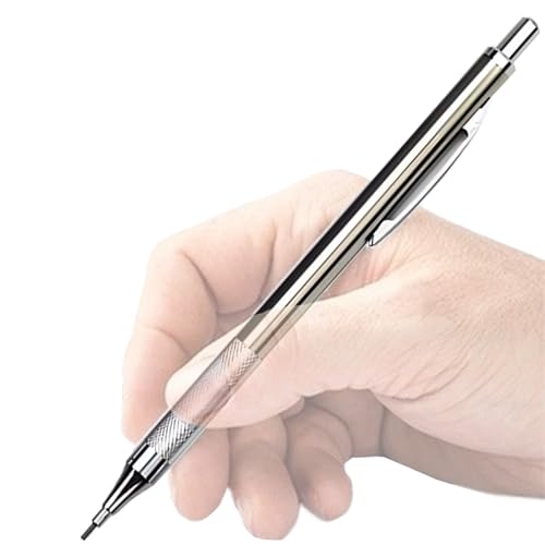Automatischer Bleistift | Automatischer Stift aus Edelstahl für Schule, Studenten, Lehrer – Schreiben in Klasse, Holzarbeit, Ingenieurwesen, Büro und Zuhause Automatischer Bleistift | Automatischer Stift aus Edelstahl für Schule, Studenten, Lehrer – Schreiben in Klasse, Holzarbeit, Ingenieurwesen, Büro und Zuhause von Generic