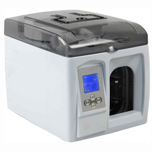Automatisches Schnellbindegerät for Bargeld, 40-mal/min. Umreifung von Geldscheinen mit LCD-Bildschirm, 60-W-Desktop-Bündelgerät for Papiergeld mit Wärmeableitungsfenster, for Finanzen, Kassierer von Generic
