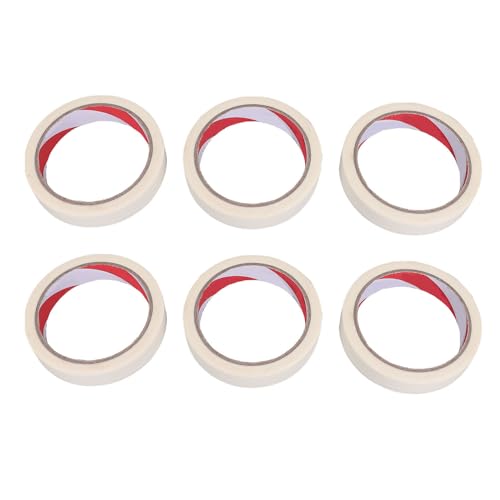 Automobile Hochtemperatur -Proof -Autofarbe für Präzise Fahrzeugdetails, 3 Rollen Weiße Automobil Refinish Klebeband für Home Office Crafts (6 Rollen) von Generic