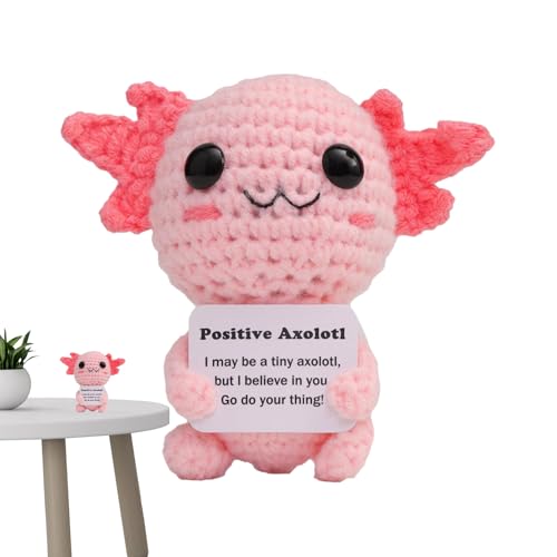 Axolotl positiv gehäkelt, Tier zu Axolotl aus positivem Strickstoff, inspirierende Axolotl-Spielzeug, lustige und inspirierende Puppen, weiches Emotionsspielzeug, Party, Dekoration Axolotl positiv gehäkelt, Tier zu Axolotl aus positivem Strickstoff, inspirierende Axolotl-Spielzeug, lustige und inspirierende Puppen, weiches Emotionsspielzeug, Party, Dekoration von Generic