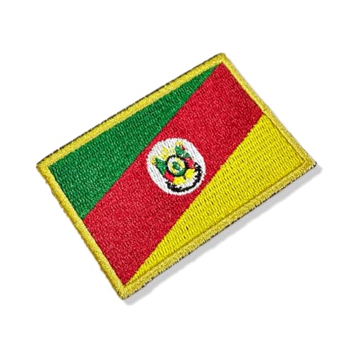 BE0019-001 Rio Grande do Sul Brasilien Stickerei Flagge Patch 7,6 x 5,1 cm (A) zum Aufbügeln oder Nähen von Generic