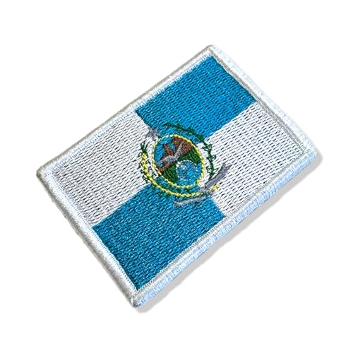 BE0136-006 Rio Janeiro Brasilien Flagge Stickerei Patch 7,6 x 5,1 cm (B) Hakenverschluss von Generic