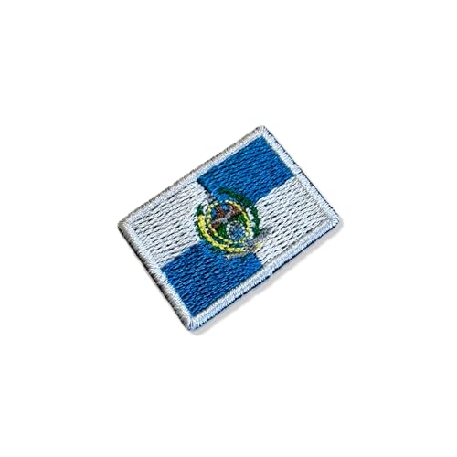 BE0136-036 Rio Janeiro Brasilien Flagge Stickerei Patch 3,8 x 2,5 cm (A) zum Bügeln oder Nähen von Generic