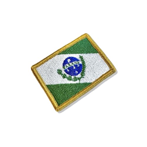 BE0174-011 Parana Brasil bestickter Flaggenaufnäher, 5,7 x 3,8 cm (B) Hakenverschluss von Generic