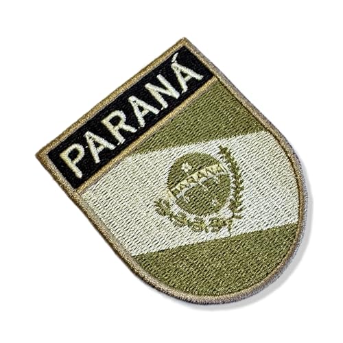 BE0174E-003 Parana Brasilien bestickte Flagge Patch 6,7 x 8,9 cm (A) zum Bügeln oder Nähen von Generic