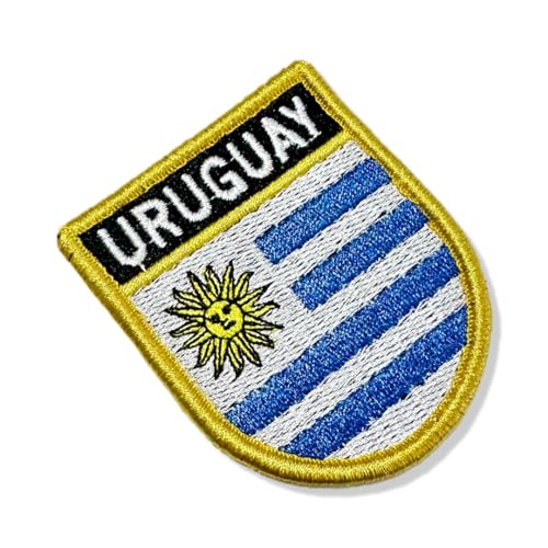 BP0023E-001 Uruguay-Stickerei-Flagge, 6,7 x 8,9 cm (B) Hakenverschluss) von Generic