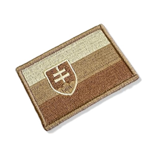 BP0197-004 Slowakei-Flagge, bestickt, 7,6 x 5,1 cm (A), zum Aufbügeln oder Aufnähen. von Generic