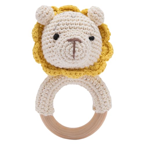 Babybett und Rassel, gehäkeltes Beißspielzeug für Kleinkinder, weiches und süßes Kauspielzeug fürs Kinderzimmer, für Neugeborene und Kleinkinder, für den Innenbereich BgP435 (White, 13.2x7.5cm) Babybett und Rassel, gehäkeltes Beißspielzeug für Kleinkinder, weiches und süßes Kauspielzeug fürs Kinderzimmer, für Neugeborene und Kleinkinder, für den Innenbereich BgP435 (White, 13.2x7.5cm) von Generic
