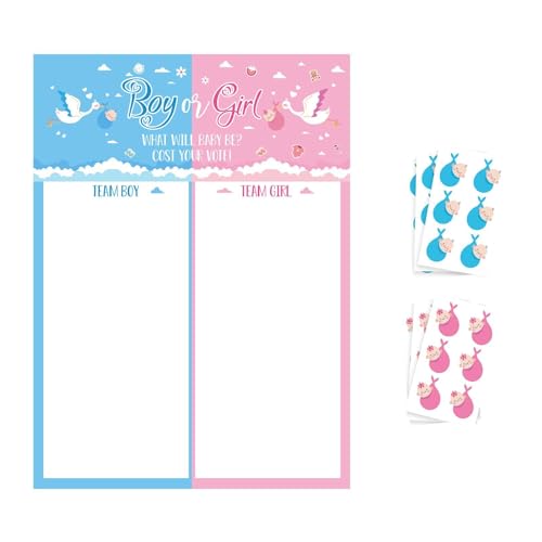 Babyparty-Zubehör für Neugeborene – Babyparty von Supplies Poster mit Aufklebern, Accue Tools, Spiel für , Mädchen | Babyparty-Zubehör für Neugeborene – Babyparty von Supplies Poster mit Aufklebern, Accue Tools, Spiel für , Mädchen | von Generic