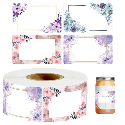 Backaufkleber – Rolle mit dekorativen Etiketten, Vintage-Blumenaufkleber | Handgeschriebene Namensschilder für Einmachprojekte, Geschenkverpackung für -Gläser Backaufkleber – Rolle mit dekorativen Etiketten, Vintage-Blumenaufkleber | Handgeschriebene Namensschilder für Einmachprojekte, Geschenkverpackung für -Gläser von Generic