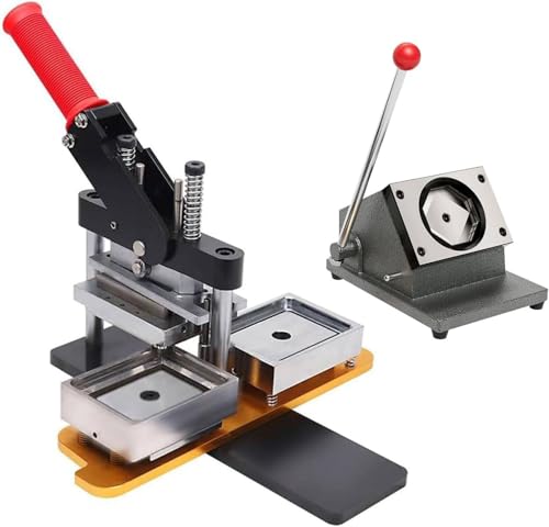 Badge Maker Machine, Magnet Maker Machine, Ultra HD 63,5 x 63,5 mm/2,5 x 2,5 Zoll Bildmagnet Maker Machine mit 1000 Verbrauchsmaterialien, DIY Kühlschrankmagnet-Dekoration, Maker + Messer + Badge Maker Machine, Magnet Maker Machine, Ultra HD 63,5 x 63,5 mm/2,5 x 2,5 Zoll Bildmagnet Maker Machine mit 1000 Verbrauchsmaterialien, DIY Kühlschrankmagnet-Dekoration, Maker + Messer + von Generic