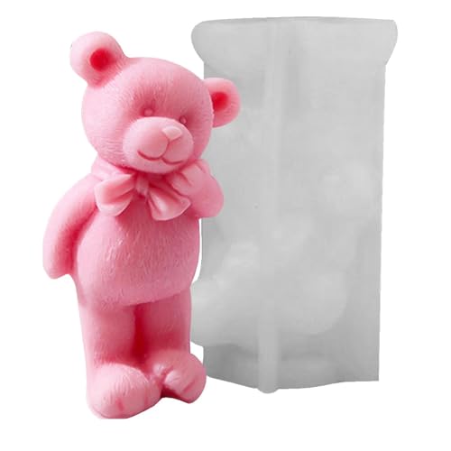 Bär Duftkerzenformen,Handgefertigte Tiere Silikonformen | Fondantform mit süßer Epoxidform, Kuchenkerze Diese -Kerzenform besteht aus einem weichen und elastischen Silikonmater Bär Duftkerzenformen,Handgefertigte Tiere Silikonformen | Fondantform mit süßer Epoxidform, Kuchenkerze Diese -Kerzenform besteht aus einem weichen und elastischen Silikonmater von Generic