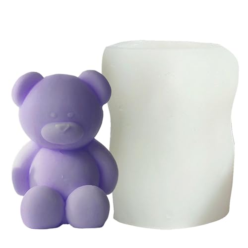 Bär Kerzen Gießform, Bär Kerzenform, Bären Silikonform Kerzenform, Kerzen Gießen Formen, Teddybär Form, Kerzengießformen, Tierform Kuchenform für Kerzen, Seifen, Basteln von Generic