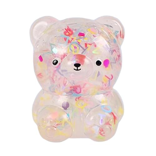 Bären-Squeeze-Plüsch – tiny-Squishy-Figuren, elastische Rebound-Tierfiguren mit Glitzer – weiche Tierdekoration für die Tischdekoration, Osterkörbchenfüller, Entspannungsspielzeug für Partygeschenke f Bären-Squeeze-Plüsch – tiny-Squishy-Figuren, elastische Rebound-Tierfiguren mit Glitzer – weiche Tierdekoration für die Tischdekoration, Osterkörbchenfüller, Entspannungsspielzeug für Partygeschenke f von Generic