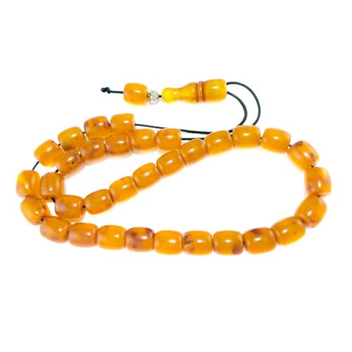 Bakelite Rosary With Amber Pieces 33 Beads Orange Bakelite Rosary With Amber Pieces 33 Beads Orange von Generic