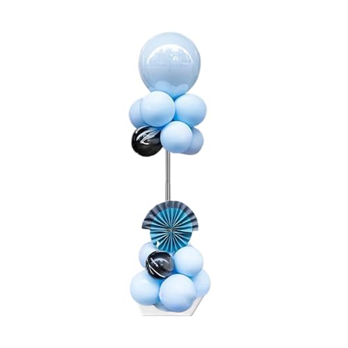 Ballonständer | 2,1 m höhenverstellbarer Ballonturm Säule | Wiederverwendbare Teleskopsäule Edelstahl Höhenverstellbar Party Dekorationen für Geburtstag Frauen Männer von Generic