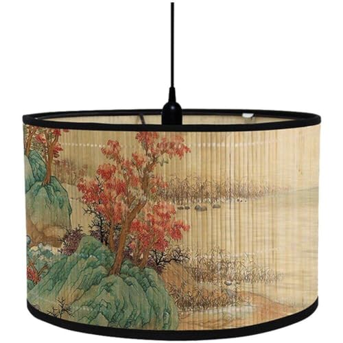 Bambus-lampenschirm Im Chinesischen Stil, Faltbarer Bambus-lampenschirm, Vintage-dekor-lampenschirm, Wandlampen-lampenschirme Für Heimdekoration Bambus-lampenschirm Im Chinesischen Stil, Faltbarer Bambus-lampenschirm, Vintage-dekor-lampenschirm, Wandlampen-lampenschirme Für Heimdekoration von Generic