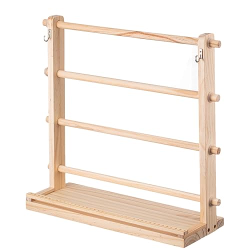 Bandhalter aus Holz mit 4 Ebenen – Bandaufbewahrung | Aufbewahrungsorganizer für Spulenhalter | Ständer für Nähhandwerk | Organizer für Bandhalter Bandhalter aus Holz mit 4 Ebenen – Bandaufbewahrung | Aufbewahrungsorganizer für Spulenhalter | Ständer für Nähhandwerk | Organizer für Bandhalter von Generic