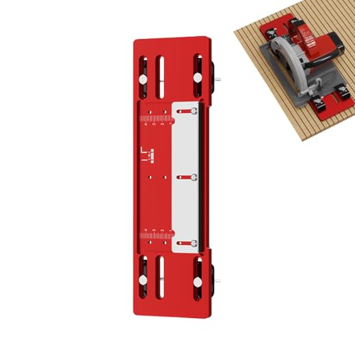 Basis der Schneidemaschine, Positionierungsplatte für Kreissäge-Schiene aus Aluminiumlegierung – Sägeführungsschiene, kein Bohren erforderlich, Schlagführungen Basis der Schneidemaschine, Positionierungsplatte für Kreissäge-Schiene aus Aluminiumlegierung – Sägeführungsschiene, kein Bohren erforderlich, Schlagführungen von Generic