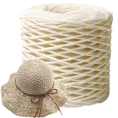 Bastband – Bastelbast, Meter Bastgarn zum Häkeln | Natürliches Geschenkband, Bastschnur, Strickdraht, Naturfarbe, matte Textur, Bastpapierbänder für Bastband – Bastelbast, Meter Bastgarn zum Häkeln | Natürliches Geschenkband, Bastschnur, Strickdraht, Naturfarbe, matte Textur, Bastpapierbänder für von Generic