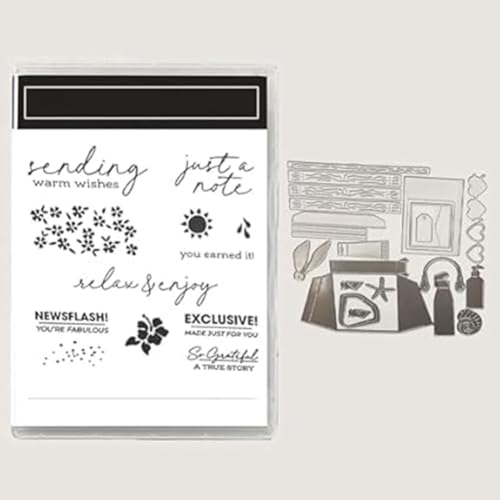 Bastelset mit wiederverwendbaren Metall-Stanzformen und klaren Stempeln, vielseitig for Scrapbooking, Grußkarten Dekorationen Bastelset mit wiederverwendbaren Metall-Stanzformen und klaren Stempeln, vielseitig for Scrapbooking, Grußkarten Dekorationen von Generic