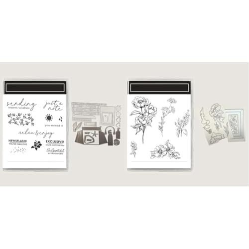 Bastelset mit wiederverwendbaren Metall-Stanzformen und klaren Stempeln, vielseitig for Scrapbooking, Grußkarten Dekorationen Bastelset mit wiederverwendbaren Metall-Stanzformen und klaren Stempeln, vielseitig for Scrapbooking, Grußkarten Dekorationen von Generic