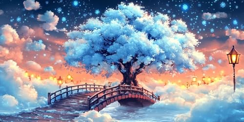 Baum Diamond Painting, Diamond Painting Erwachsene, Landschaft Alle Bohrer Rund Kristall Cross Stickerei Mosaikherstellung Leinwand Malerei Kits Für Anfänger Kinder, Wand Dekoration 200x100cm T-z867 Baum Diamond Painting, Diamond Painting Erwachsene, Landschaft Alle Bohrer Rund Kristall Cross Stickerei Mosaikherstellung Leinwand Malerei Kits Für Anfänger Kinder, Wand Dekoration 200x100cm T-z867 von Generic