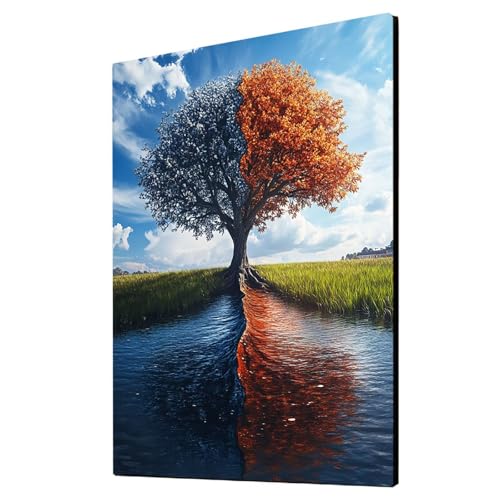 Baum Malen Nach Zahlen Erwachsene Jahreszeit Malen Nach Zahlen 100x135 cm DIY Basteln Erwachsene Klarheit Farbe Leinwan Bilder mit Acrylfarben Set 3 Typen Pinsel für Wanddeko Wohnzimmer 2YH-3160 Baum Malen Nach Zahlen Erwachsene Jahreszeit Malen Nach Zahlen 100x135 cm DIY Basteln Erwachsene Klarheit Farbe Leinwan Bilder mit Acrylfarben Set 3 Typen Pinsel für Wanddeko Wohnzimmer 2YH-3160 von Generic